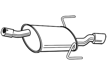 Zadní tlumič výfuku WALKER 24109