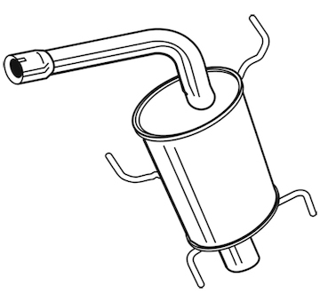 Zadní tlumič výfuku WALKER 24114