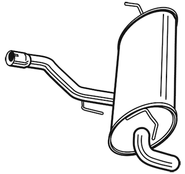 Zadní tlumič výfuku WALKER 24119