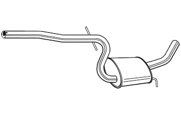 Zadní tlumič výfuku WALKER 24126