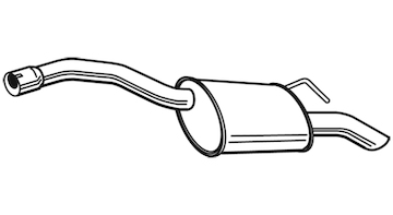 Zadní tlumič výfuku WALKER 24128