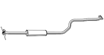 Střední tlumič výfuku WALKER 24132