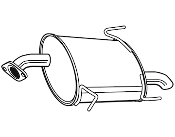 Zadní tlumič výfuku WALKER 24133