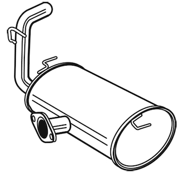 Zadní tlumič výfuku WALKER 24144