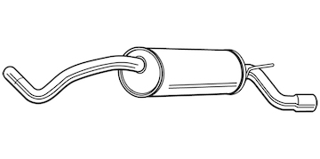 Zadní tlumič výfuku WALKER 24153