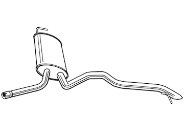 Zadní tlumič výfuku WALKER 24155