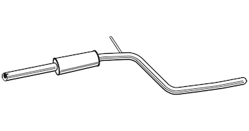 Střední tlumič výfuku WALKER 24163
