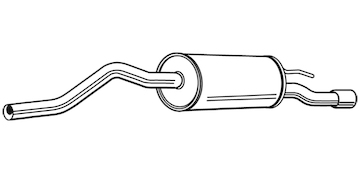 Zadní tlumič výfuku WALKER 24166