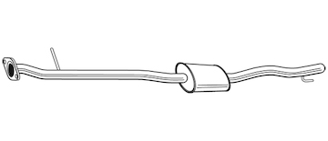 Střední tlumič výfuku WALKER 24171