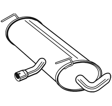 Zadní tlumič výfuku WALKER 24173