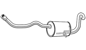 Zadní tlumič výfuku WALKER 24177