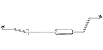Střední tlumič výfuku WALKER 24181