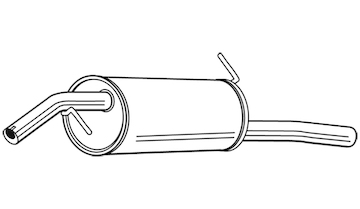 Zadní tlumič výfuku WALKER 24195
