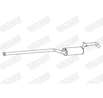 Zadni tlumic vyfuku WALKER 24342