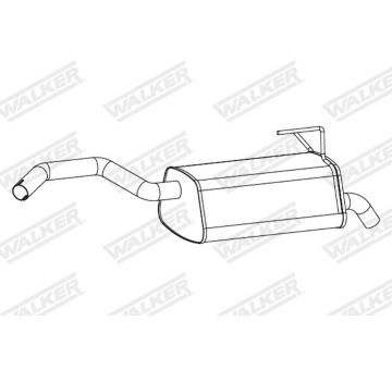 Zadni tlumic vyfuku WALKER 24411