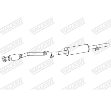 Střední tlumič výfuku WALKER 24494