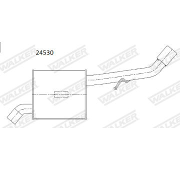 Zadni tlumic vyfuku WALKER 24530