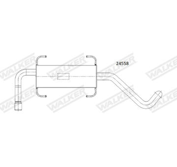 Zadní tlumič výfuku WALKER 24558