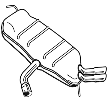 Zadní tlumič výfuku WALKER 25087