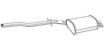 Zadní tlumič výfuku WALKER 25095