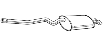 Zadní tlumič výfuku WALKER 25097