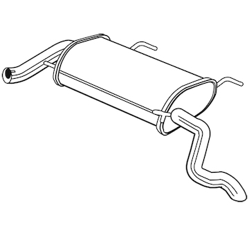 Zadní tlumič výfuku WALKER 25098