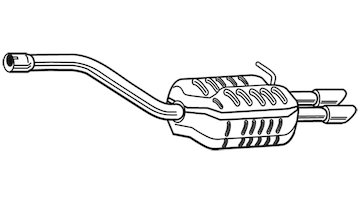 Zadní tlumič výfuku WALKER 25104