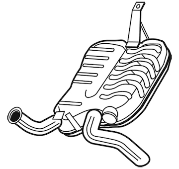 Zadní tlumič výfuku WALKER 25106