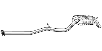 Zadní tlumič výfuku WALKER 25109