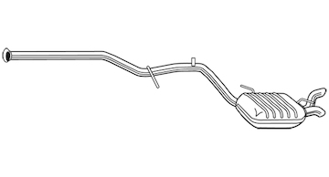 Zadní tlumič výfuku WALKER 25111