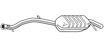 Zadní tlumič výfuku WALKER 25112