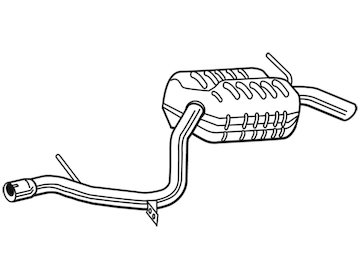 Zadní tlumič výfuku WALKER 25113