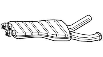 Střední tlumič výfuku WALKER 25114