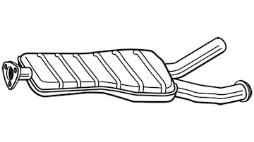 Střední tlumič výfuku WALKER 25117