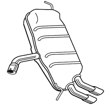 Zadní tlumič výfuku WALKER 25118