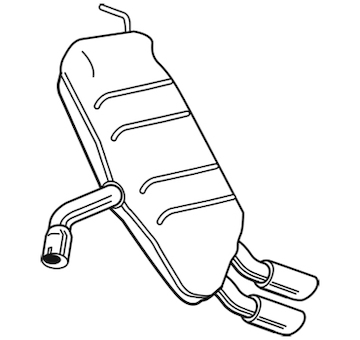 Zadní tlumič výfuku WALKER 25119
