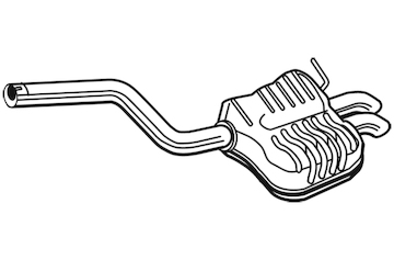 Zadní tlumič výfuku WALKER 25122
