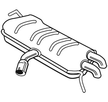 Zadní tlumič výfuku WALKER 25125
