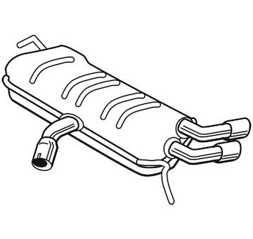 Zadní tlumič výfuku WALKER 25129