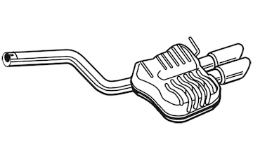 Zadní tlumič výfuku WALKER 25141