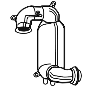 Přední katalyzátor WALKER 28627