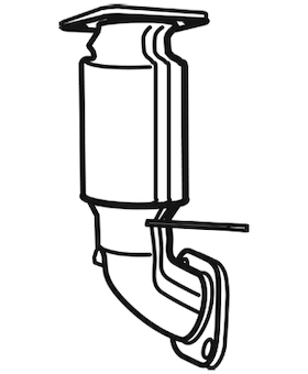 Přední katalyzátor WALKER 28645