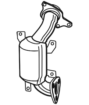 Přední katalyzátor WALKER 28652