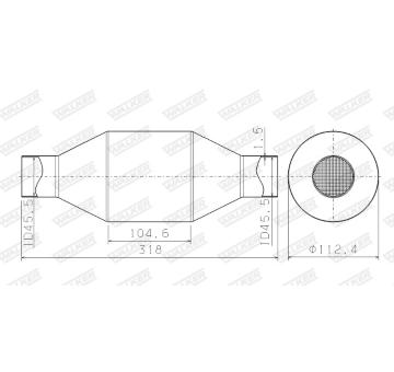 Katalyzator, univerzalni WALKER 65200