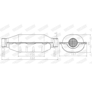 Katalyzator, univerzalni WALKER 66923