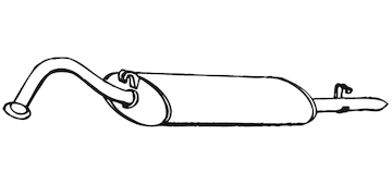 Zadní tlumič výfuku WALKER 70013