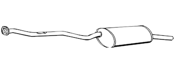 Zadní tlumič výfuku WALKER 70038