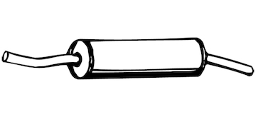 Zadní tlumič výfuku WALKER 70044