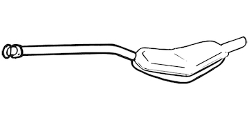 Zadní tlumič výfuku WALKER 70049