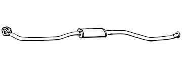 Střední tlumič výfuku WALKER 70069
